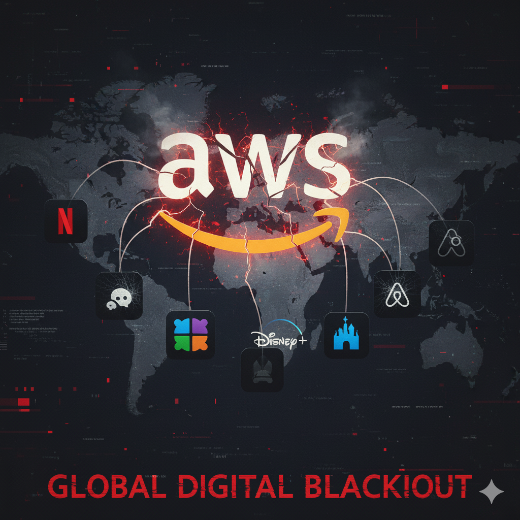 الانهيار العالمي لخدمات أمازون (AWS): تحليل شامل للتداعيات الاقتصادية والتقنية